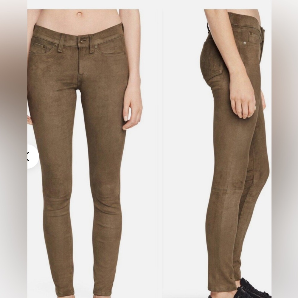 💕HOST PICK💕 NWOT Rag & Bone Loden Stretch Suede Skinny Jeans
